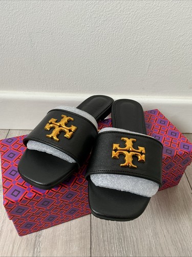 Woman black leather mules - black,