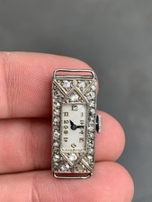 Platinum Rose Cut Diamond Wristwatch, 1920’s Art Deco
