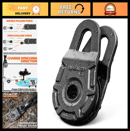 Ton snatch block pulley - snatch,