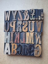 Vintage WOODEN Letterpress