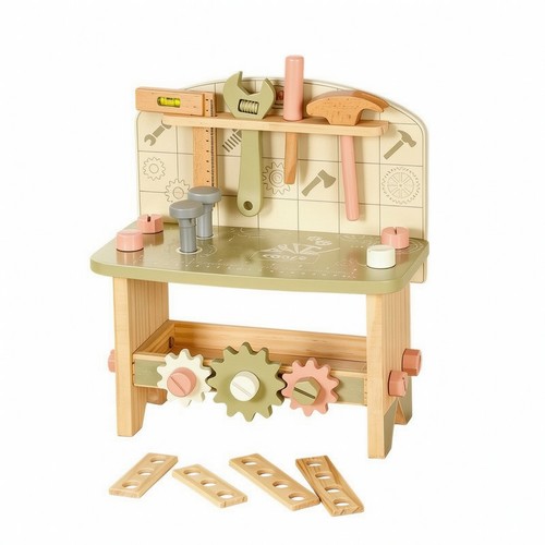 Wooden toy workbench - toy,