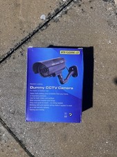 Dummy CCTV Camera with Flashing Red LED Light Indoor/Outdoor