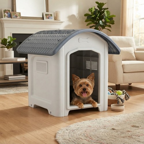 Plastic cat and - and, house