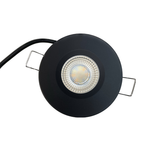 Black led downlight - black,