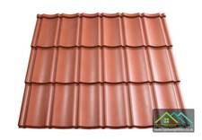 Lightweight Plastic Roof Tiles Pan Tile Sheets Red Shed Cabins Stables Garages 
