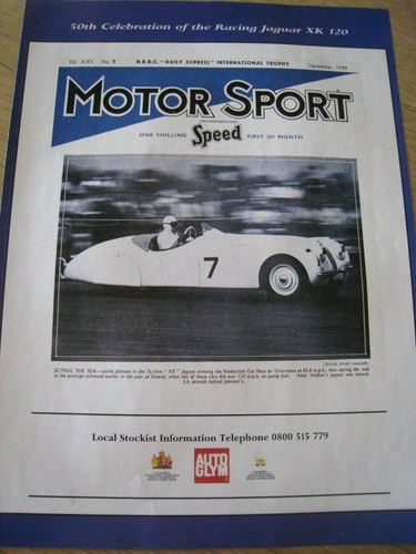 Racing jaguar xk120 - racing, glym