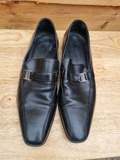 Hugo Boss Men's Penny Leather Shoes Black Size UK 7