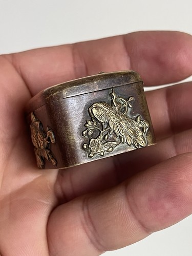 Vintage japanese metal box - metal,
