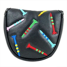 Magnetic  Putter Cover PU Mallet Putter Cover Magnetic Closure  Head Cover5645