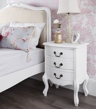 Juliette White Bedside Table