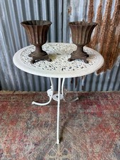 Antique Rusty Cast Iron Urn