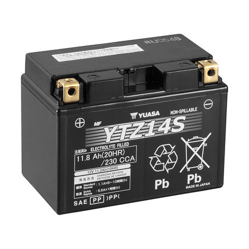 Yuasa ytz14s 12v factory - (wc),