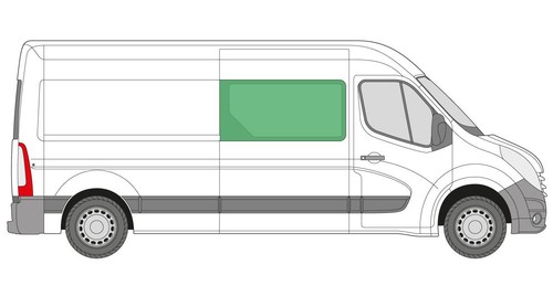 Offside right fixed - right, window