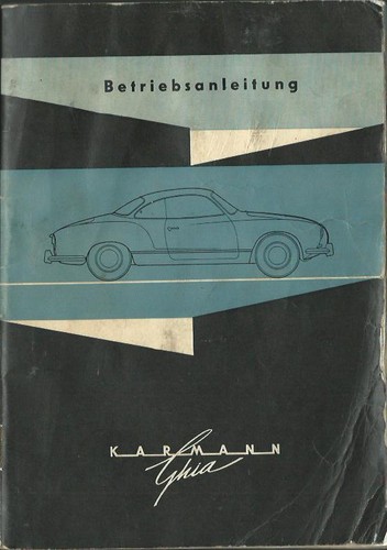 Karmann ghia owners - ghia, manual