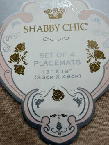 Shabby chic set placemats - chic,