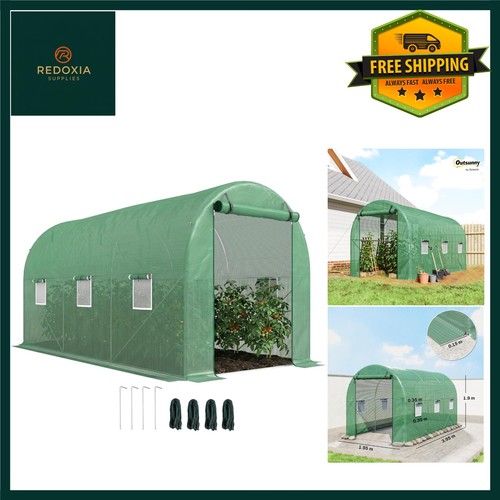 Spacious polytunnel greenhouse - spacious,