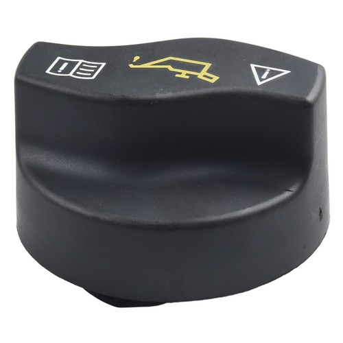 Black engine oil filler cap - filler,