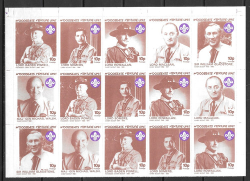 1980 scout charity - gb, labels