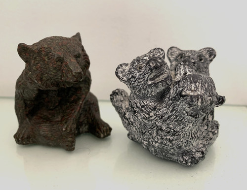 Brown resin bear pecorini - resin,