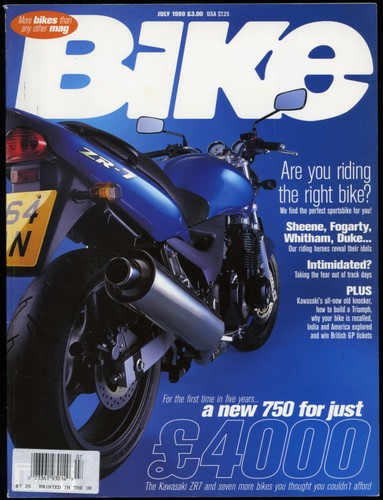 July 1999 bike - july, magazine