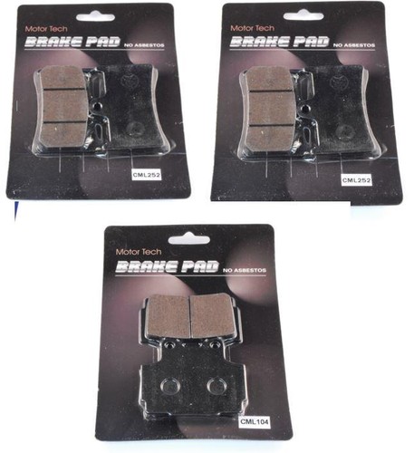Front rear brake pads for - &,