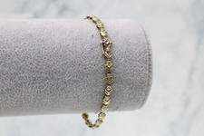 9ct Diamond Bracelet - 18cm - UK Hallmark