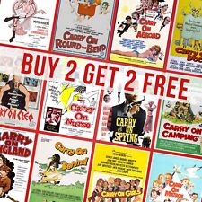 Classic Carry On Movie Posters Vintage Cinema Wall Art Retro Prints