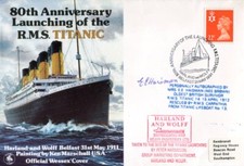 RMS Titanic survivor Edith Haisman signed FDC - UACC DEALER