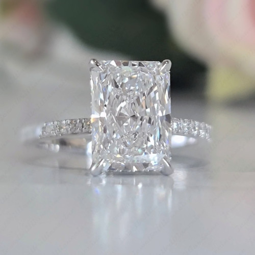 85ctw radiant moissanite - 3.85ctw,