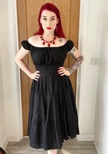 black broderie anglais lace