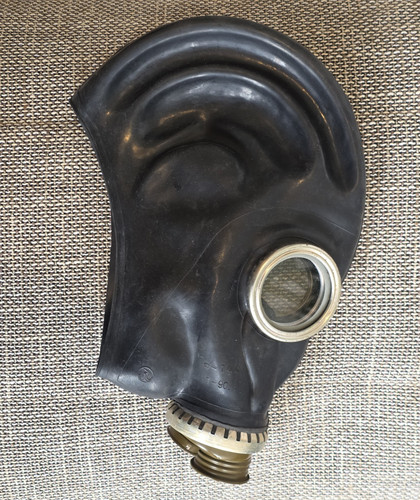 Black rubber militaria - black, gas
