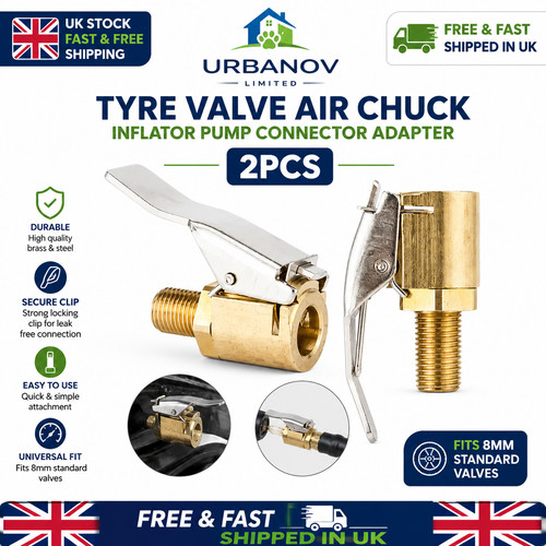 Tyre valve air chuck - 2x,