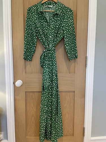 Zara ladies green polka dot - zara,