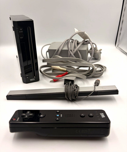 Nintendo wii black pal - wii, console