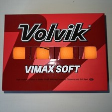 New box of 12 Volvik Vimax Soft golf balls Orange