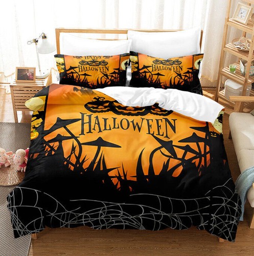 Halloween pumpkin bedding - 3d,