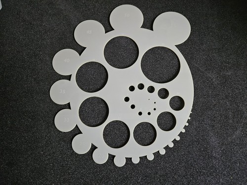Shape circle stencil - -,