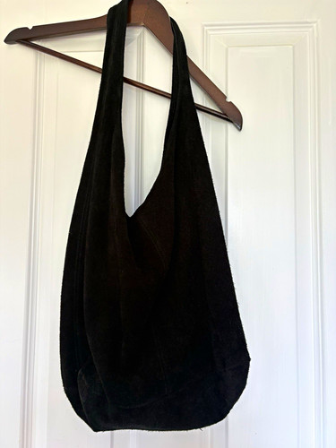 Black real suede women - black,