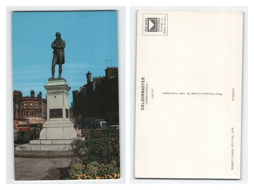 Postcard robert burns statue - burns,