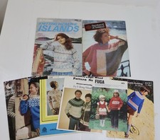 Job Lot Knitting Patterns Islands  Fair Isle Shetland Aran Guernsey Nordic