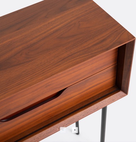 Walnut veneer noyeto console - veneer,