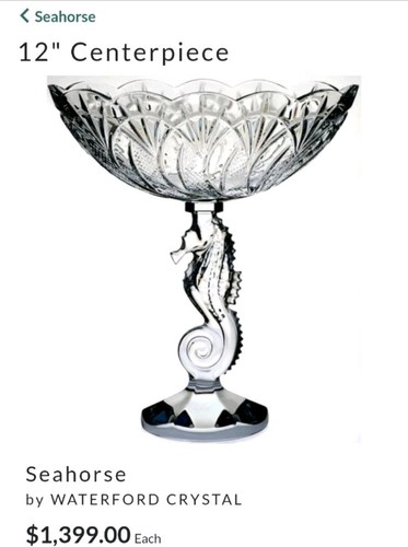 Waterford crystal seahorse - waterford,