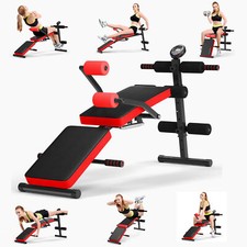 Adjustable Sit Up Bench Foldable Abdominal Training Workout Machine LCD Monitor