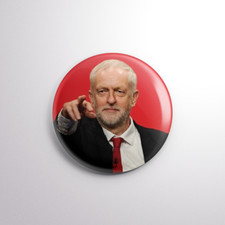 JEREMY CORBYN Pin Badge Button