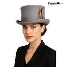 Victorian Wool Felt Tall Top