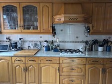 Solid Oak Kitchen (only cabinets: doors - no carcass, no door knobs)