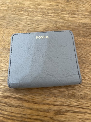 Fossil blue leather fold - blue, bi-fold