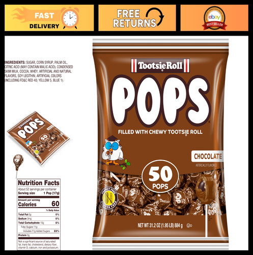 Chocolate flavored lollipops - flavored,