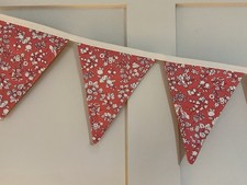 Liberty Fabric Autumnal Orchard Garden Collection 100% Cotton Bunting 10 Flags