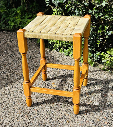 Vintage stool seat - vintage,